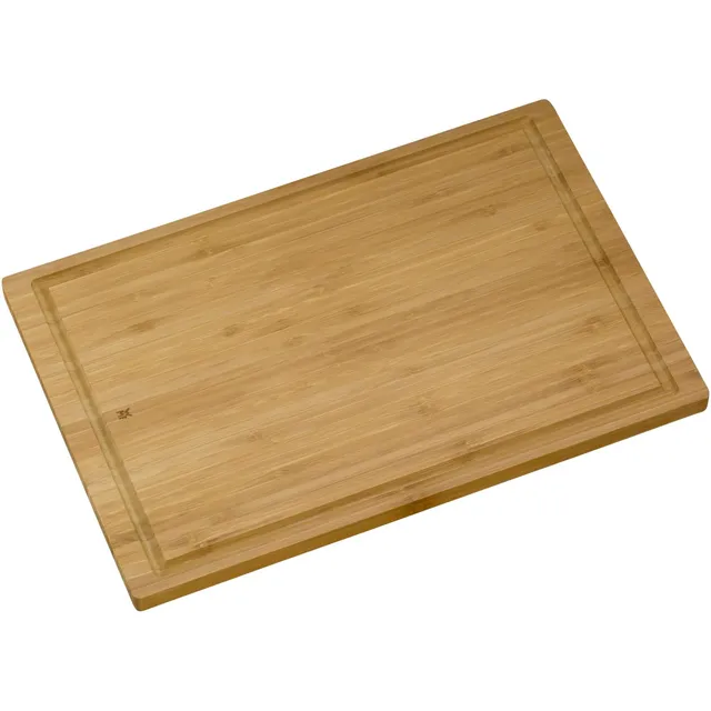 wmf-schneidebrett-bambus-natur-45-x-30-x-1-9-cm-gro-es-holzbrett-mit-saftrille-k image 1