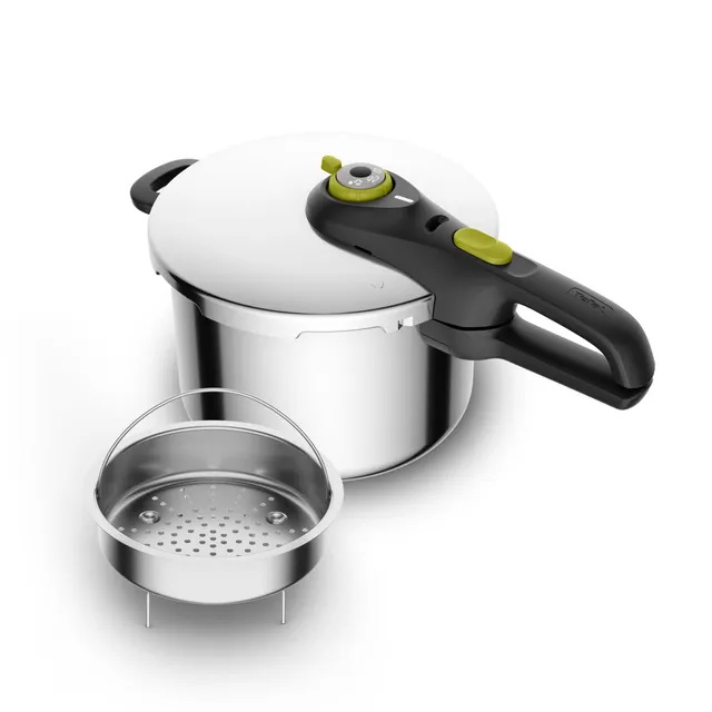 tefal-secure-5-neo-p2530738-schnellkochtopf-6-l-edelstahl-22-cm-korbeinsatz-drei image 1