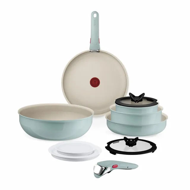 tefal-ingenio-serenity-kochgeschirr-set-11-teilig-stapelbares-aluminium-set-mit- image 1