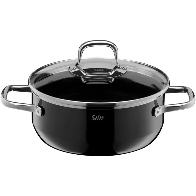 silit-elegance-line-kochtopf-klein-20-cm-mit-glasdeckel-bratentopf-2-4-l-indukti image 1