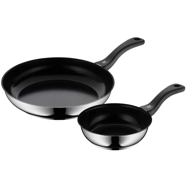 wmf-devil-pfannenset-2-teilig-bratpfannen-18-cm-28-cm-cromargan-edelstahl-mit-ke image 1