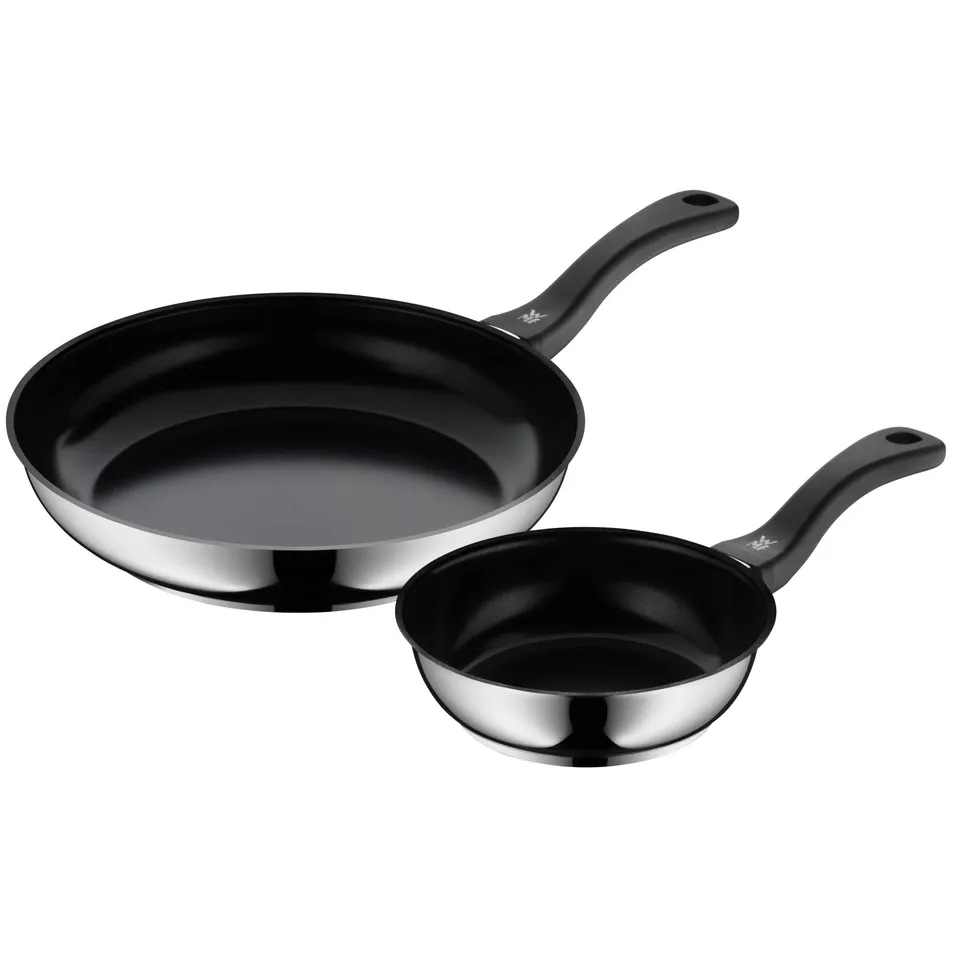wmf-devil-pfannenset-2-teilig-bratpfannen-18-cm-28-cm-cromargan-edelstahl-mit-ke image 1