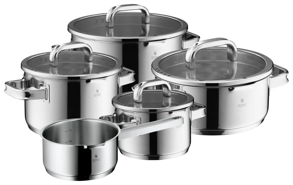 wmf-function-4-advanced-topfset-5-teilig-induktion-glasdeckel-mit-4-abgie-funkti image 1