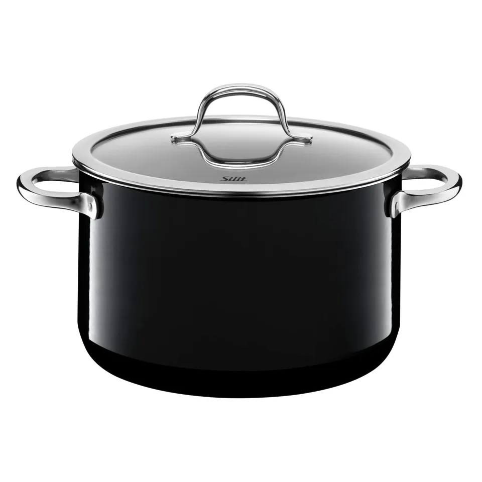 silit-passion-black-bratentopf-24-cm-mit-glasdeckel-induktions-kochtopf-4-4-lite image 1