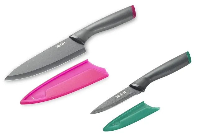 tefal-fresh-kitchen-2er-messer-set-kochmesser-15-cm-gem-semesser-9-cm-edelstahl- image 1