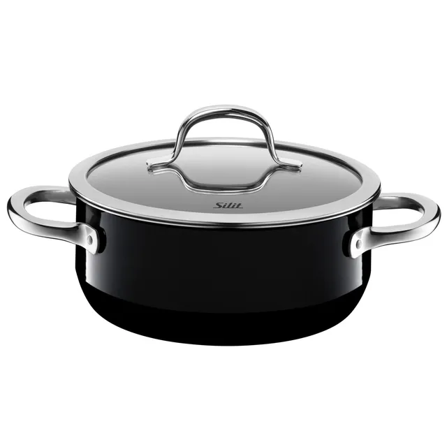 silit-passion-black-kochtopf-20-cm-mit-glasdeckel-bratentopf-induktion-2-4-l-sil image 1
