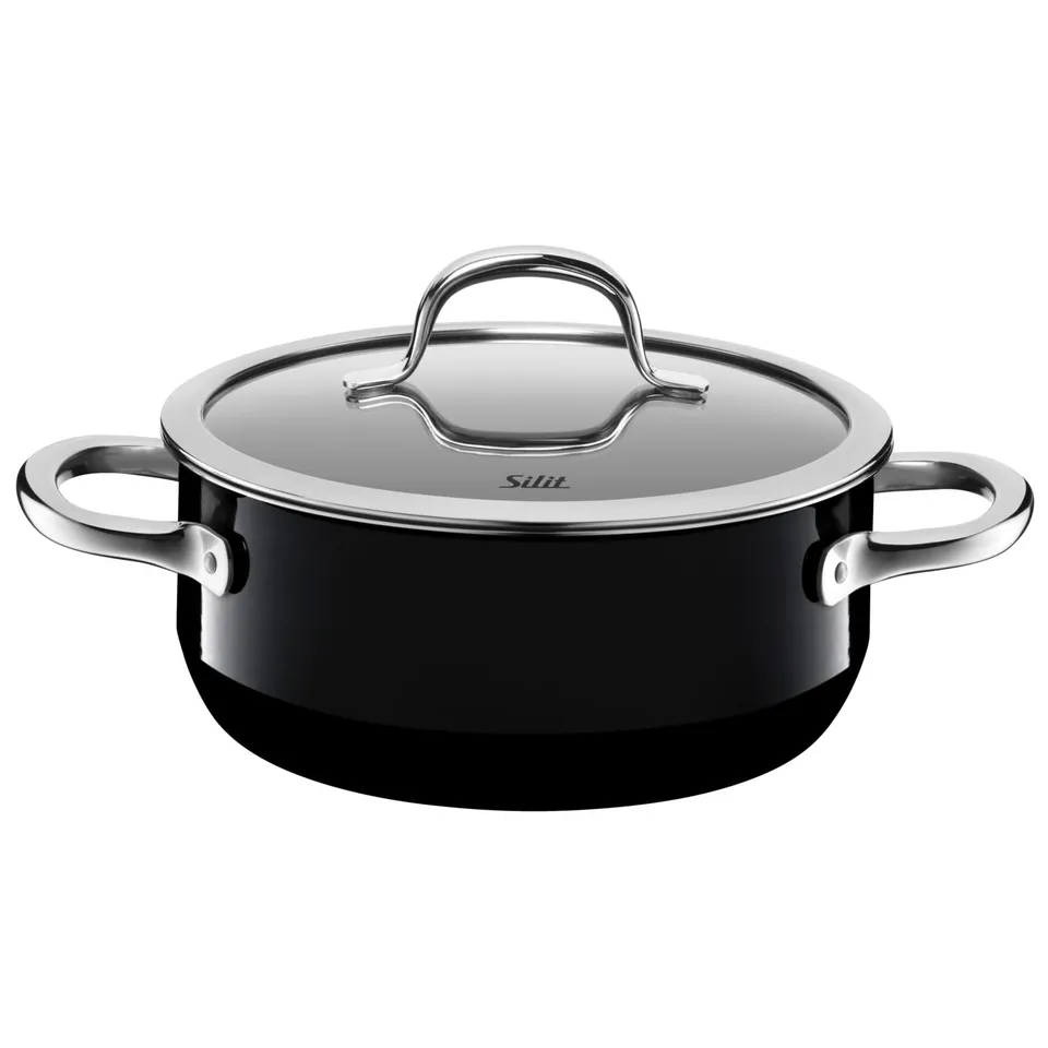 silit-passion-black-kochtopf-20-cm-mit-glasdeckel-bratentopf-induktion-2-4-l-sil image 1