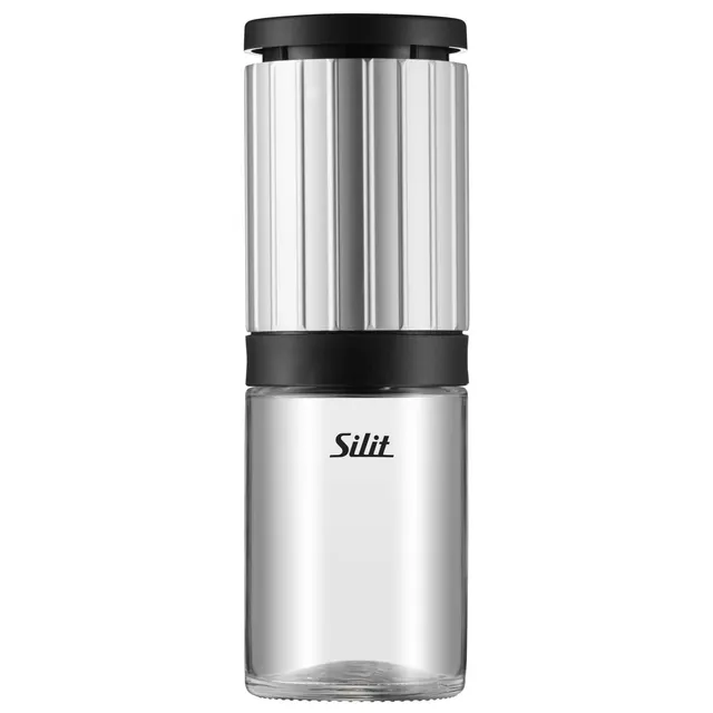 silit-piccante-salz-und-pfefferm-hle-14-cm-edelstahl-glas-mit-keramikmahlwerk-st image 1
