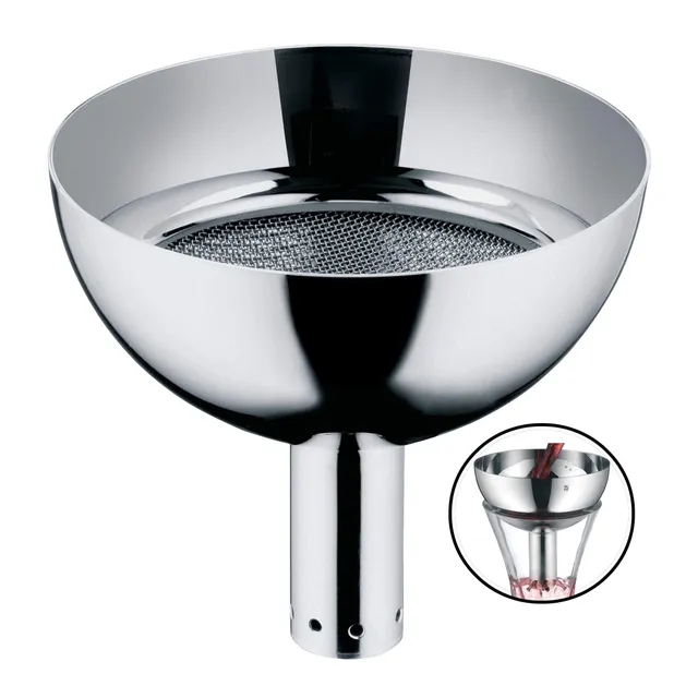 wmf-vino-dekantiertrichter-mit-feinen-l-chern-9-cm-cromargan-edelstahl-integrier image 1