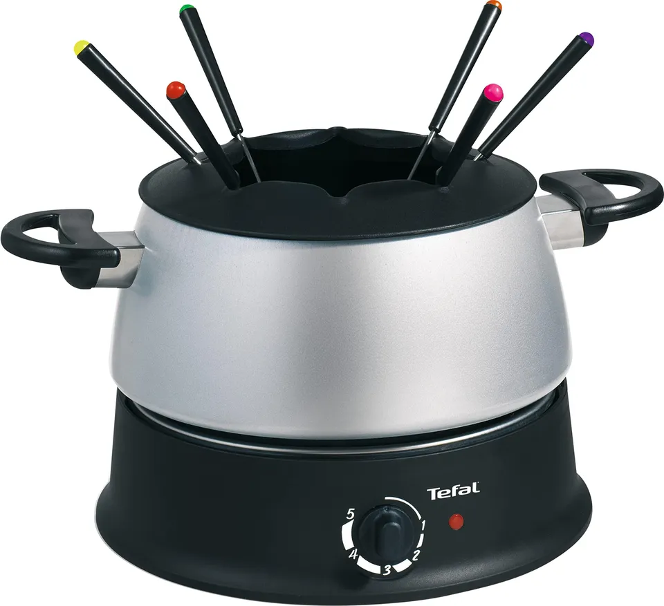 tefal-ef3000-fondue-base-ronde-elektrisches-fondue-set-f-r-6-personen-1200-w-mit image 1