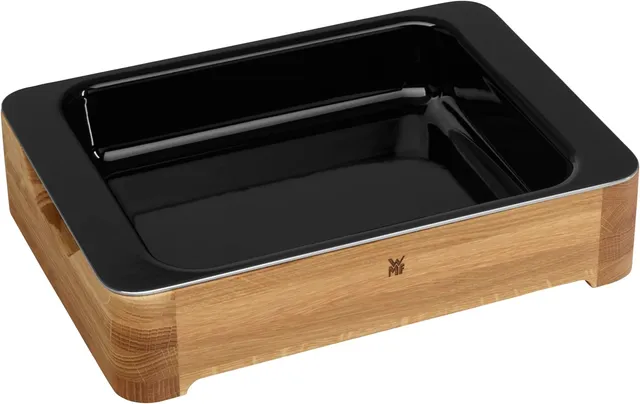 wmf-fusiontec-lasagne-auflaufform-gro-39-x-30-x-9-cm-mit-holz-servierrahmen-high image 1