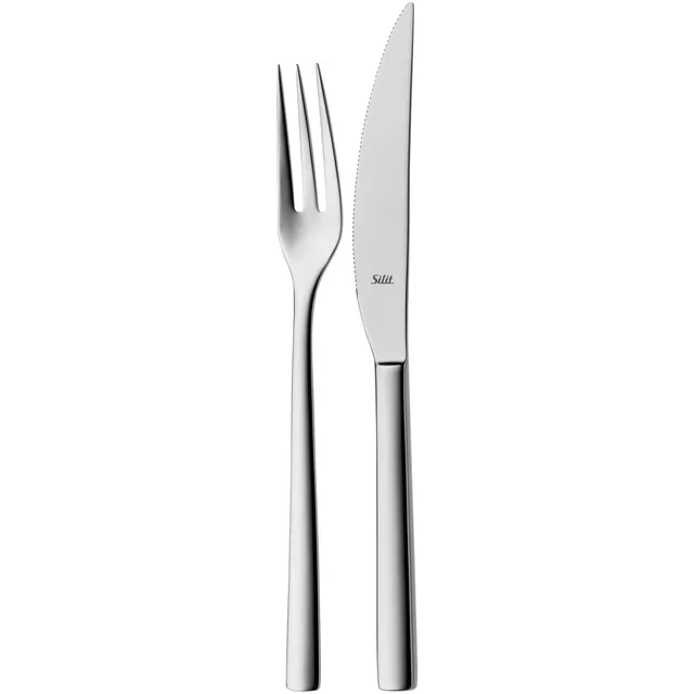 silit-trend-steakbesteck-2-teilig-steakmesser-23-2-cm-mit-wellenschliff-und-stea image 1