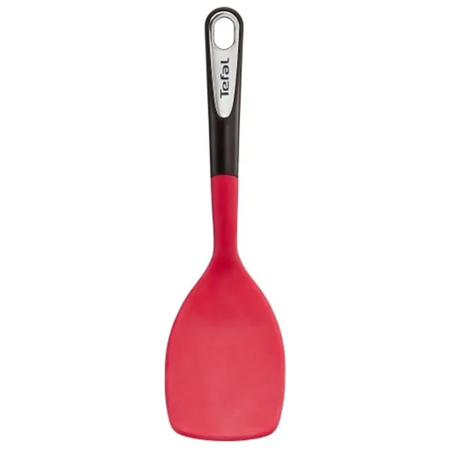 tefal-ingenio-pfannenwender-k20645-kunststoff-wender-rot-schwarz-mit-silikonring image 1