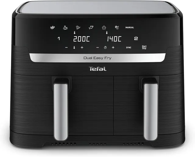 tefal-dual-easy-fry-ey9018-hei-luftfritteuse-mit-2-kammern-8-3-l-doppelkammer-ai image 1