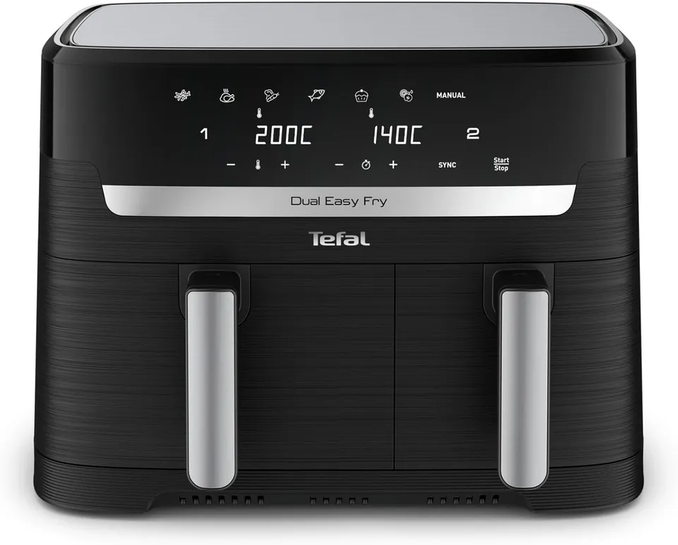 tefal-dual-easy-fry-ey9018-hei-luftfritteuse-mit-2-kammern-8-3-l-doppelkammer-ai image 1