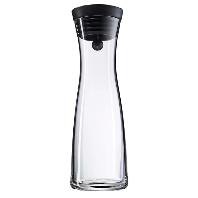 wmf-basic-wasserkaraffe-1-liter-glaskaraffe-mit-closeup-verschluss-silikondeckel image 1