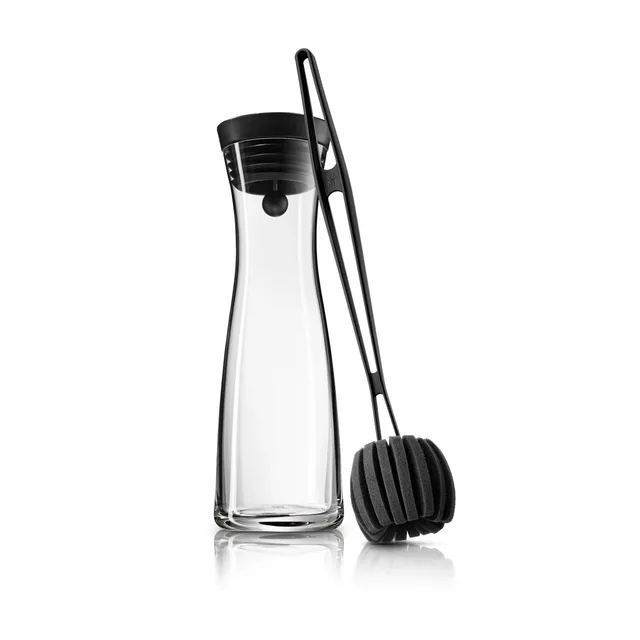 wmf-basic-wasserkaraffe-1-l-mit-closeup-verschluss-glaskaraffe-mit-silikondeckel image 1