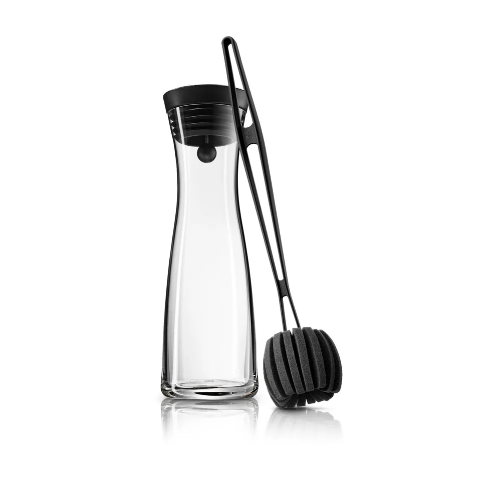 wmf-basic-wasserkaraffe-1-l-mit-closeup-verschluss-glaskaraffe-mit-silikondeckel image 1