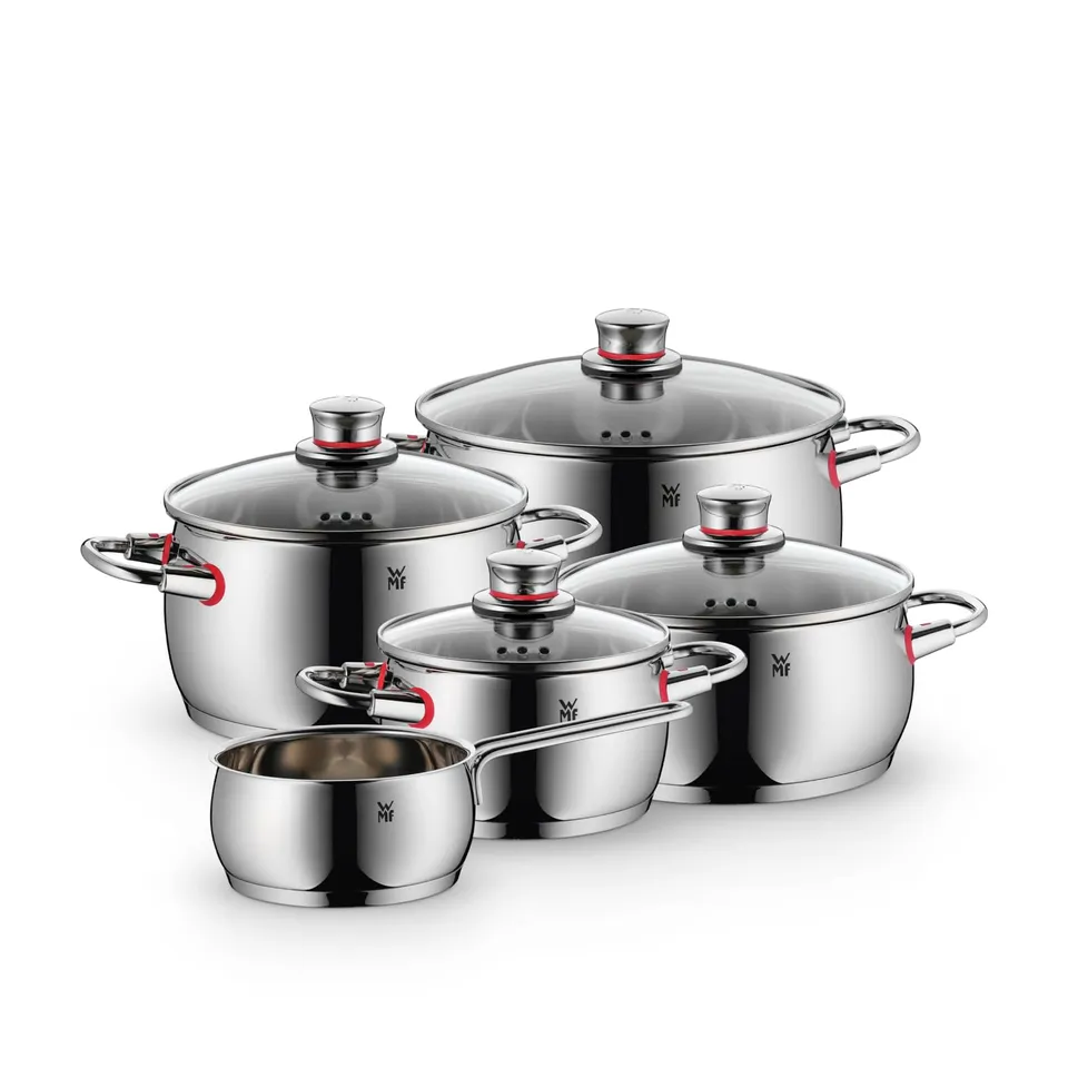 wmf-quality-one-topfset-induktion-5-teilig-kochtopf-set-mit-glasdeckel-cromargan image 1