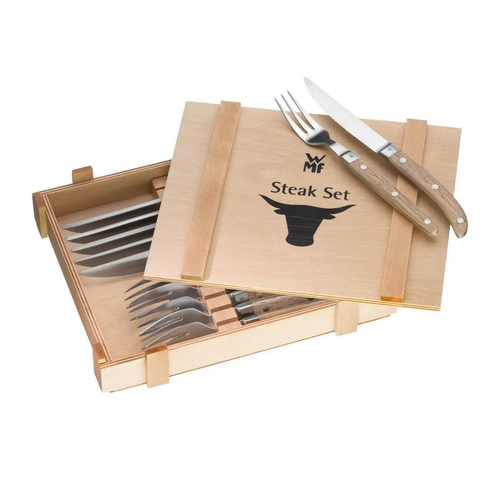 wmf-ranch-steakbesteck-12-teilig-f-r-6-personen-steakmesser-mit-geschmiedeter-sp image 1
