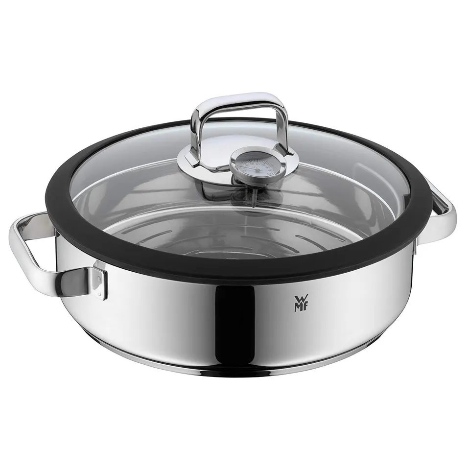 wmf-vitalis-aroma-dampfgarer-28-cm-dampfgartopf-rund-5-0-l-mit-glasdeckel-thermo image 1