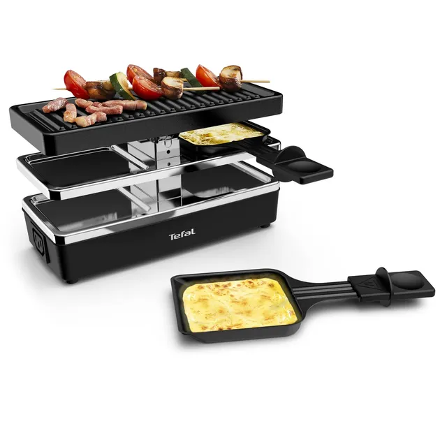 tefal-plug-share-re2308-raclette-f-r-2-personen-400w-2-pf-nnchen-grillplatte-erw image 1