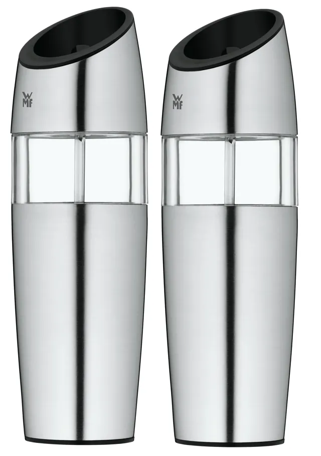 wmf-elektrische-kippm-hle-set-2-teilig-salz-und-pfefferm-hle-20-cm-cromargan-mat image 1