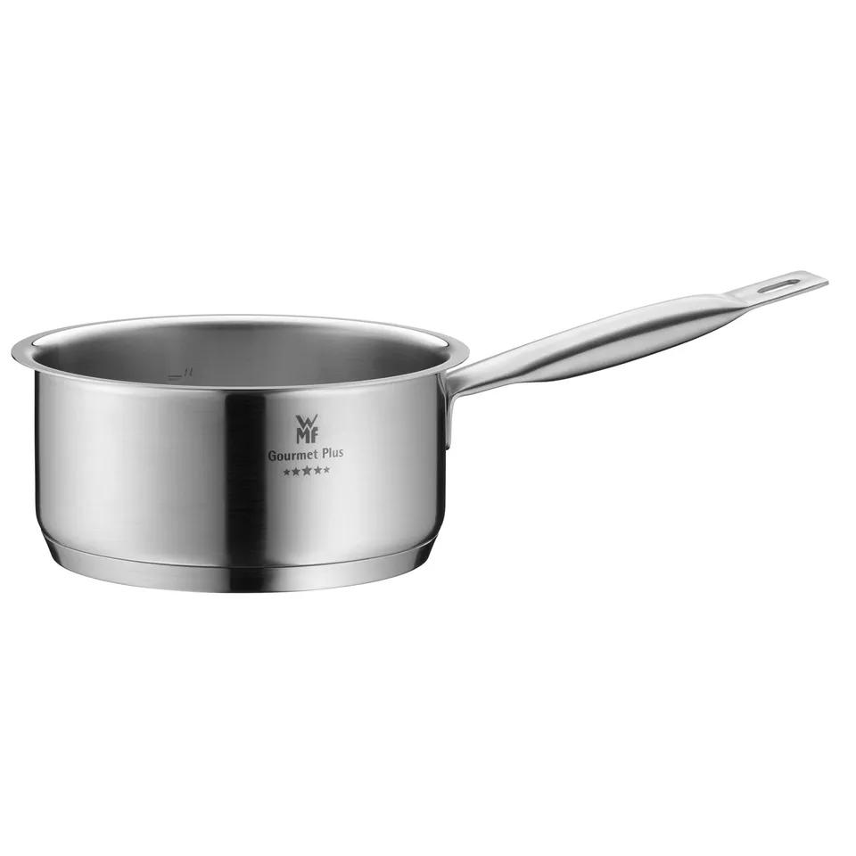 wmf-gourmet-plus-stielkasserolle-16-cm-ohne-deckel-1-4-l-milchtopf-cromargan-ede image 1