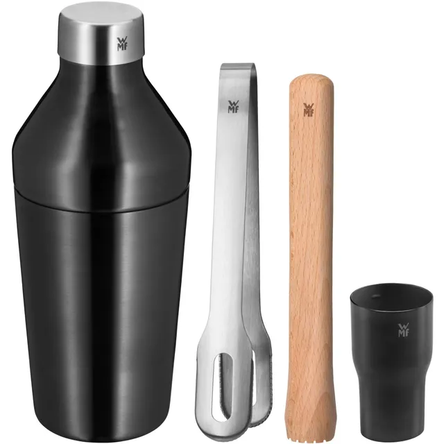 wmf-baric-cocktail-set-4-teilig-barkeeper-set-mit-cocktail-shaker-barma-eiszange image 1
