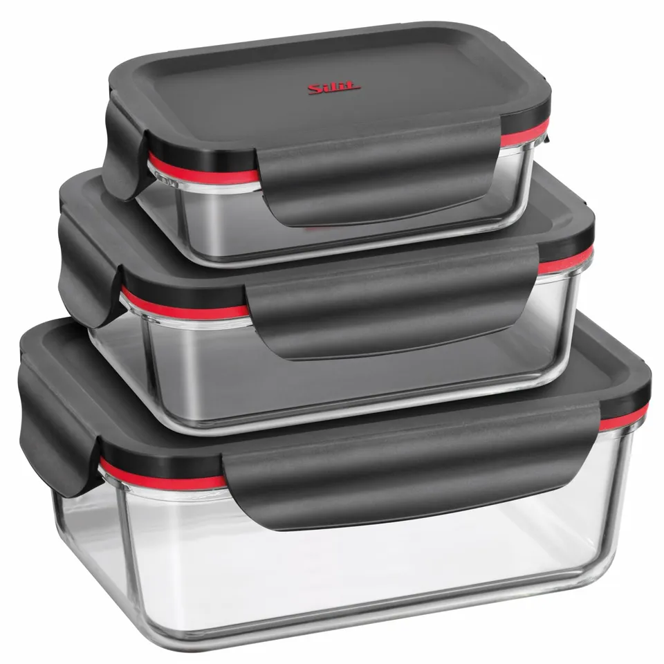 silit-storio-vorratsdosen-set-3-teilig-glasbeh-lter-mit-luftdichtem-deckel-bpa-f image 1