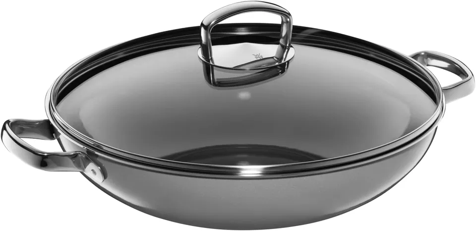 wmf-fusiontec-mineral-wok-induktion-36-cm-mit-glasdeckel-wokpfanne-aus-high-tech image 1