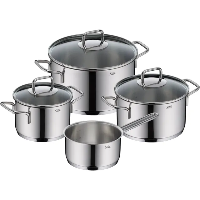 silit-extra-cook-kochgeschirr-set-4-teilig-kocht-pfe-16-20-24-cm-mit-glasdeckel- image 1