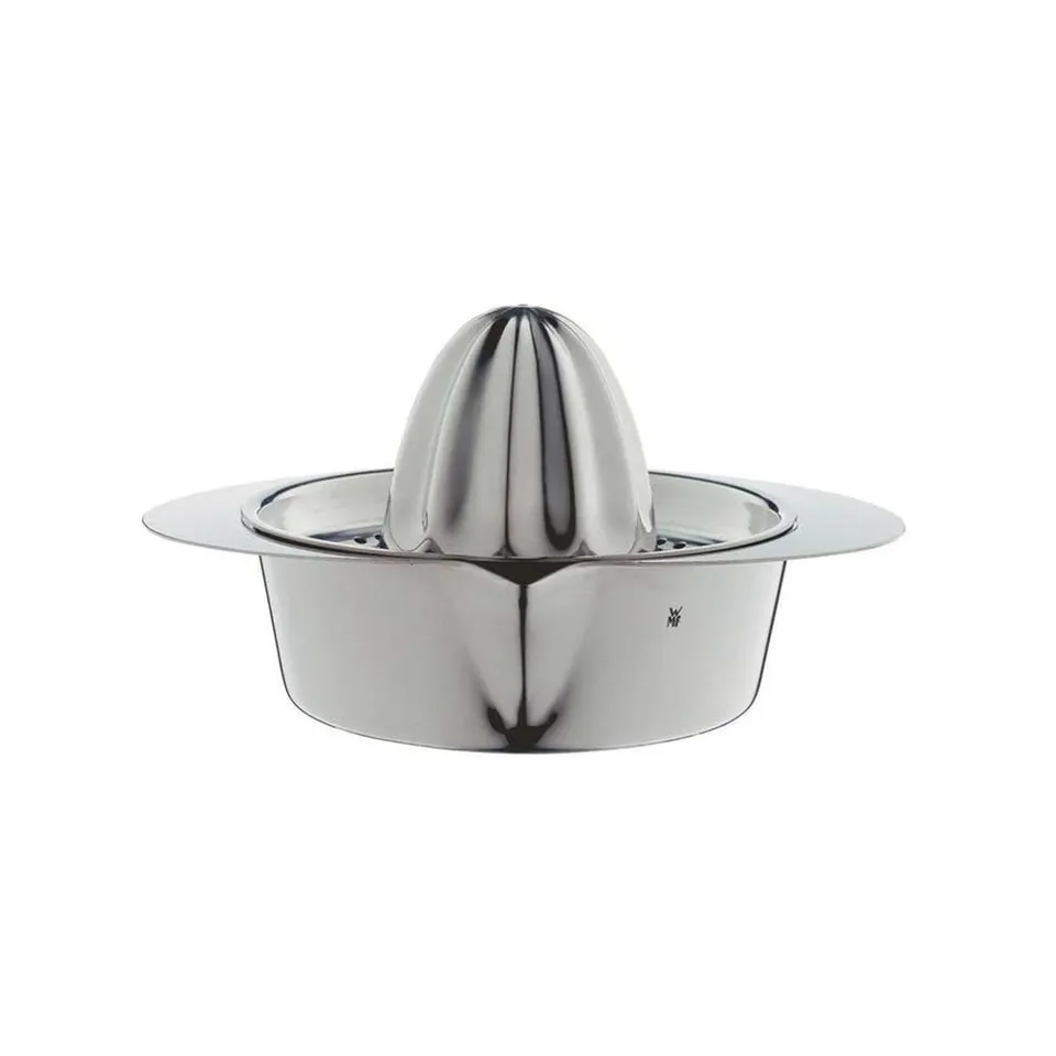wmf-gourmet-zitronenpresse-13-cm-manuelle-zitruspresse-mit-ausgie-er-und-sieb-cr image 1