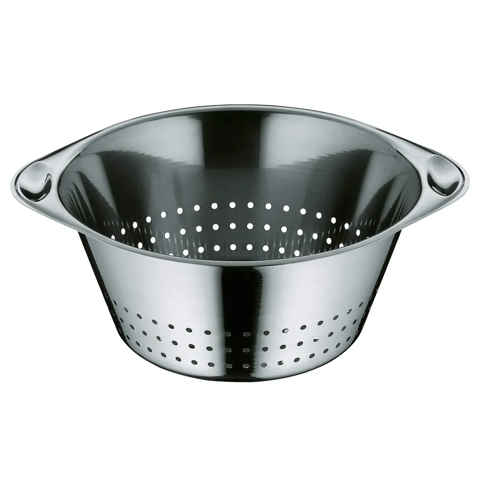 wmf-gourmet-sieb-24-cm-edelstahl-seiher-mit-gro-en-l-chern-cromargan-18-10-sp-lm image 1
