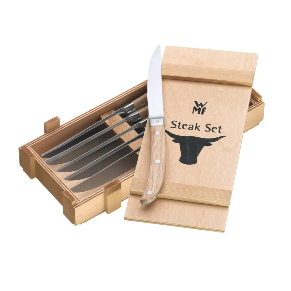 wmf-ranch-steakmesser-set-6-teilig-spezialklingenstahl-geschmiedet-mit-wellensch image 1