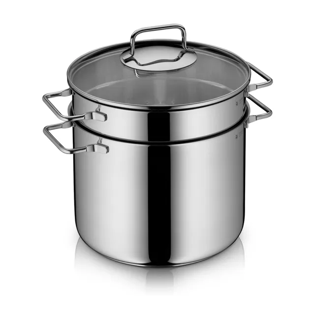 wmf-nudeltopf-mit-siebeinsatz-24-cm-7-l-induktion-spaghettitopf-mit-glasdeckel-c image 1