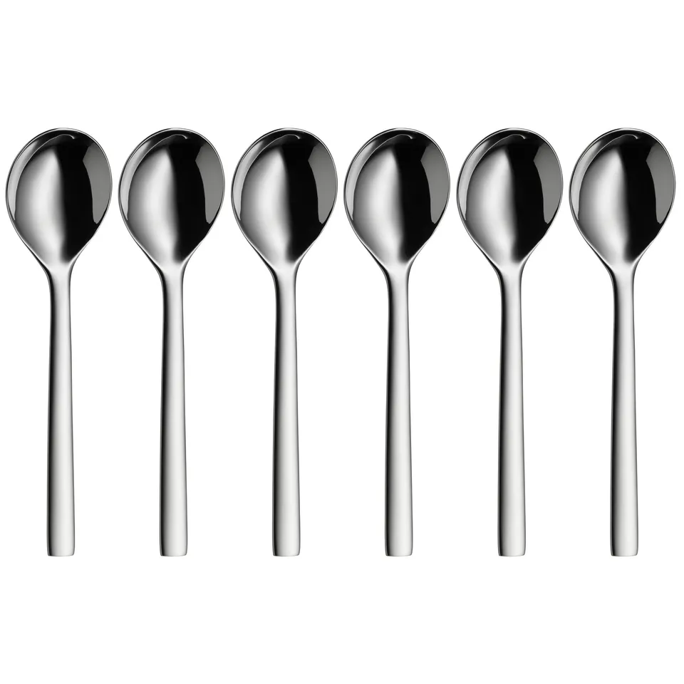 wmf-nuova-suppenl-ffel-set-6-teilig-17-cm-cromargan-edelstahl-poliert-runde-laff image 1