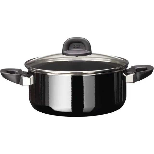 silit-modesto-kochtopf-24-cm-mit-glasdeckel-4-4-l-nudeltopf-bratentopf-silargan- image 1