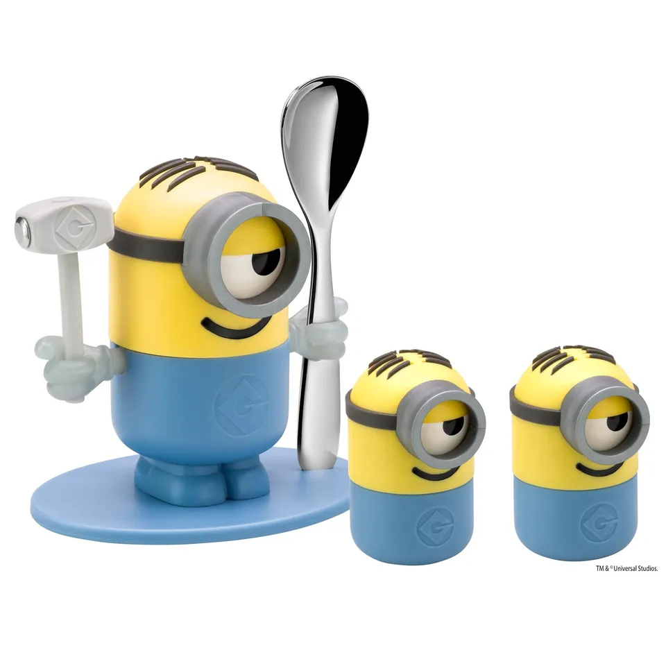 wmf-minions-eierbecher-set-4-teilig-mit-eierl-ffel-und-salz-und-pfefferstreuer-b image 1