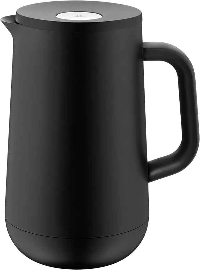 wmf-impulse-thermoskanne-schwarz-1-l-isolierkanne-mit-glaseinsatz-druckverschlus image 1