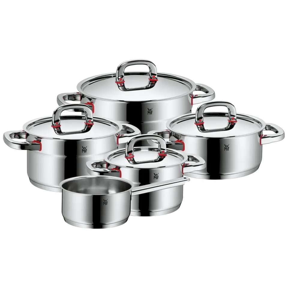 wmf-premium-one-topfset-induktion-5-teilig-kochtopf-set-mit-metalldeckeln-cromar image 1