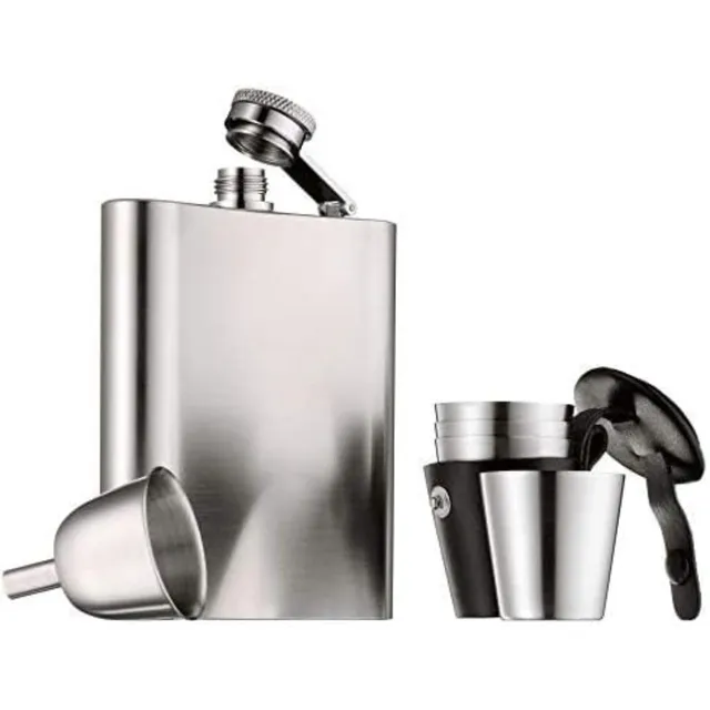wmf-manhattan-flachmann-set-6-teilig-200-ml-flachmann-mit-trichter-4-schnapsgl-s image 1