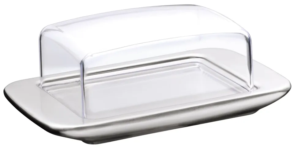 wmf-loft-brunch-butterdose-11-5-x-16-8-cm-cromargan-edelstahl-mattiert-mit-kunst image 1