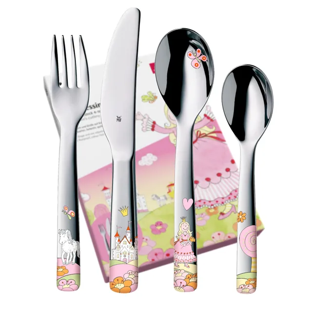 wmf-prinzessin-anneli-kinderbesteck-4-teilig-mit-namensgravur-personalisiertes-e image 1