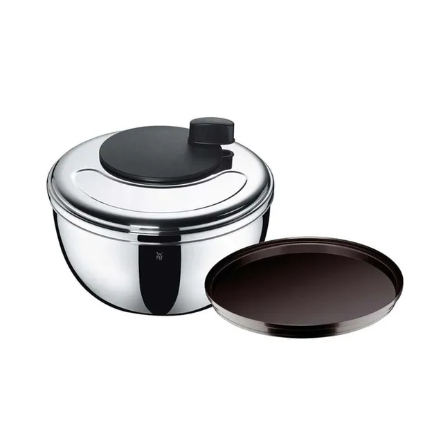 wmf-gourmet-salatschleuder-25-4-cm-cromargan-edelstahl-poliert-kurbelmechanismus image 1