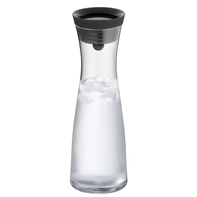 wmf-basic-wasserkaraffe-mit-closeup-verschluss-1-liter-glaskaraffe-mit-silikonde image 1