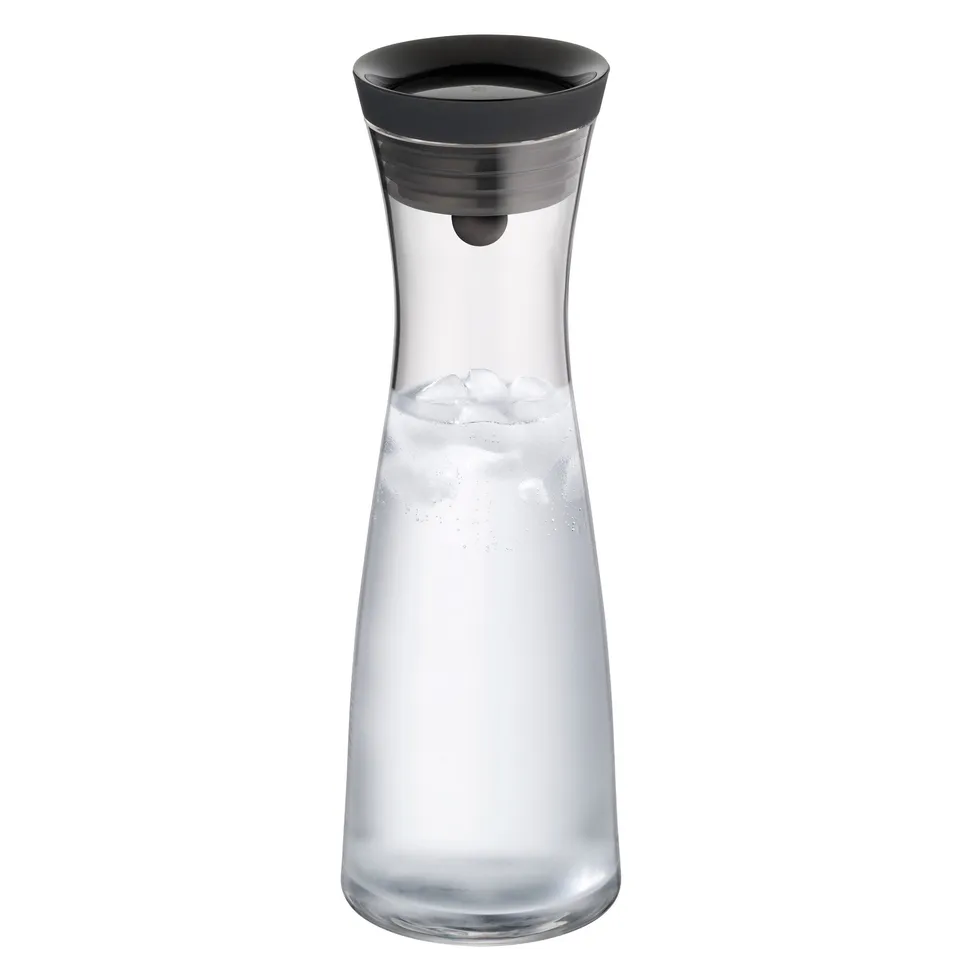 wmf-basic-wasserkaraffe-mit-closeup-verschluss-1-liter-glaskaraffe-mit-silikonde image 1