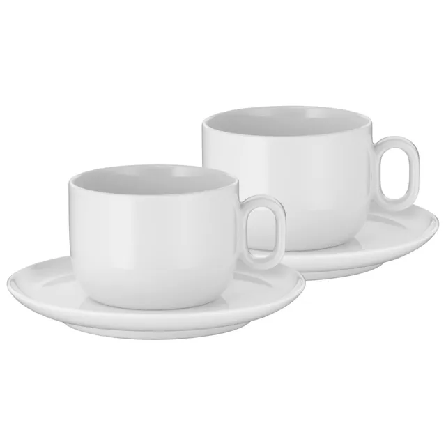 wmf-barista-tassen-set-4-teilig-2-cappuccino-tassen-160-ml-mit-untertassen-porze image 1