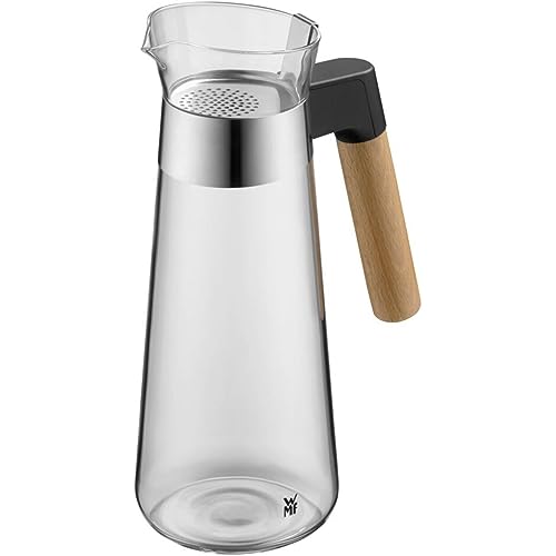 wmf-kineo-wasserkaraffe-1-liter-glaskaraffe-mit-sieb-holzgriff-spritz-und-tropff image 7