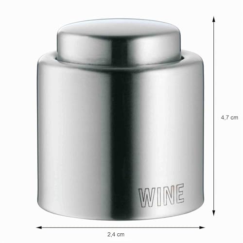 wmf-clever-more-weinverschluss-wine-2-4-cm-cromargan-edelstahl-mattiert-luftdich image 8